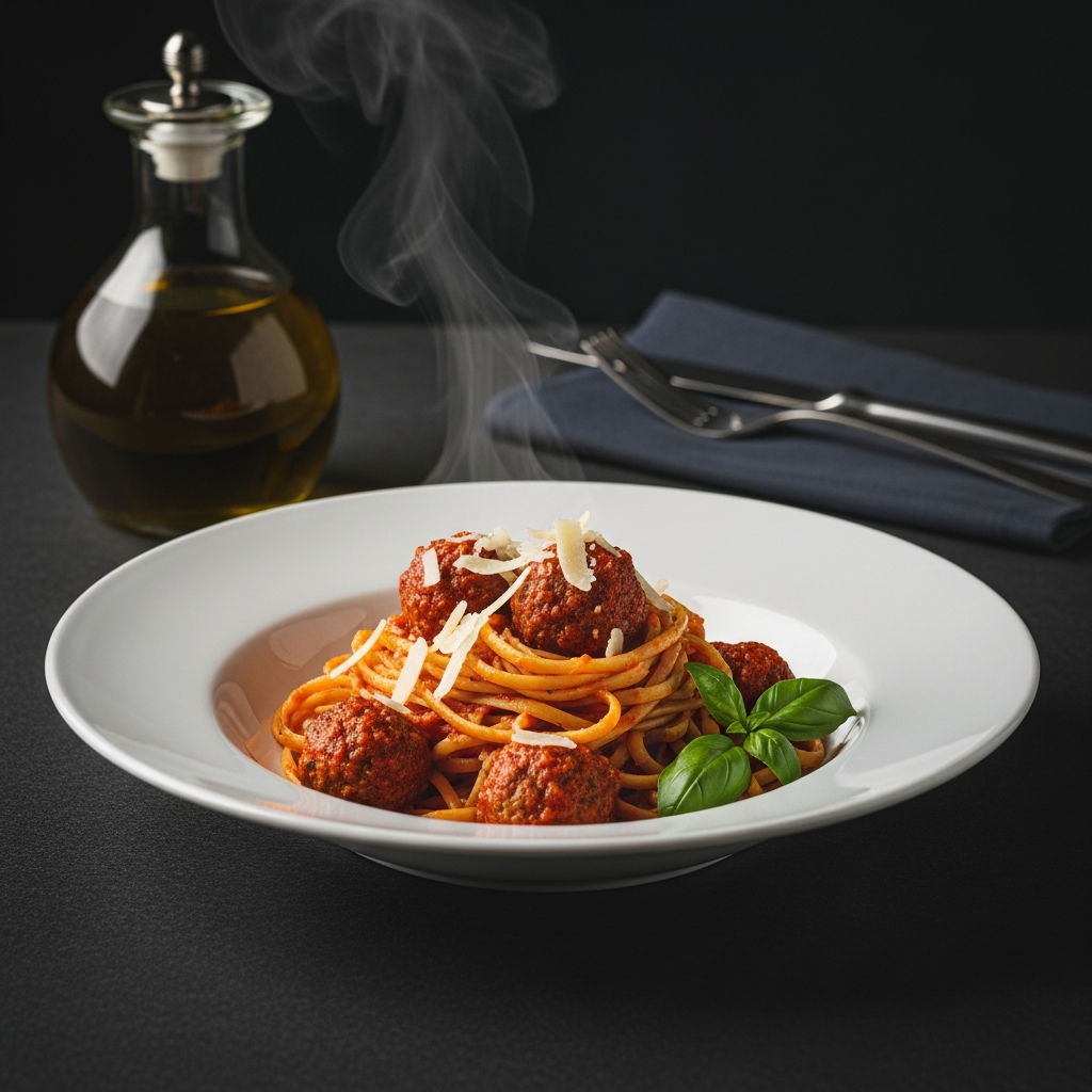 Linguine with Meatballs