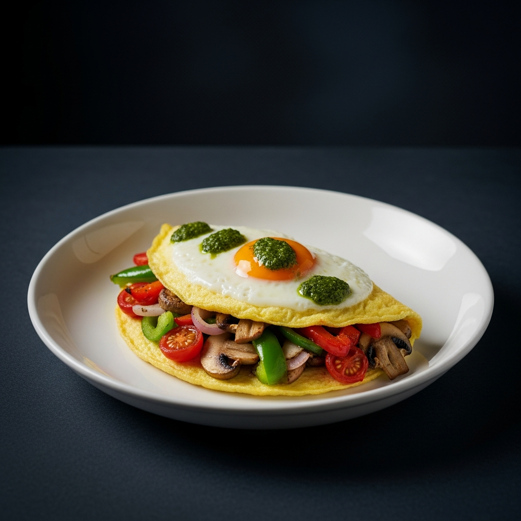 Low Cholesterol Egg White Omelette